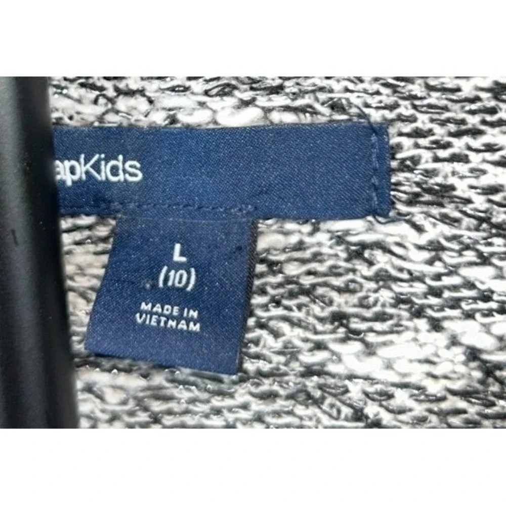 GapKids Black White Geometric Knit Sweater Dress‎ Girls Large 10 Holiday